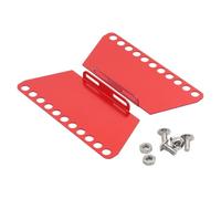 TWTCZOZ 2 Pieces Metal Side Plate Running Guard Step Board for Upgrade RC Car Modification Parts Metal Construction Suitable for 1/12 MN99S, Red