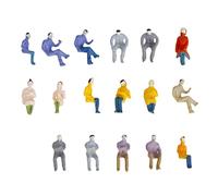 TWTCZOZ 20 Painted Figures of Train Passengers on Miniature Trains: 25, Type A
