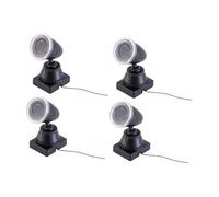 TWTCZOZ 4 Pieces Miniature Spotlights Model Display Props Mini Stage Spotlights Creative Simulation Floor Lamps Tiny Ornaments Made of Resilient Pp Suitable F, Red