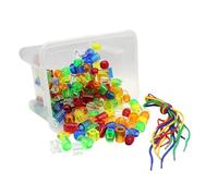 TWTCZOZ Bead Threading Set, Threading Toy with Storage Container for Children Aged 3-5 Years, Preschool Learning Activities
