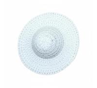 TWTCZOZ Bjd Doll Hat Boater Hat Miniature Hat Doll Headwear Paper Rattan Texture For Realistic Look In Photos Suitable for 1/6 Scale 30cm Dolls Dollhouse Setups Scene Building , White