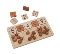 TWTCZOZ Children Arithmetic Board Educational Math Tray Wooden Number Calculation Board Learning Toy Counting Board Beech Wood Base Interactive Play suitable for preschool teaching