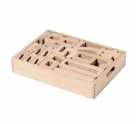 TWTCZOZ Children Counting Blocks Wooden Number Tiles Set Counting Blocks Number Puzzle Oversized Stacking Tiles With Smooth Beech Wood Finish for Kindergarten Practice Homeschool Use Playroom