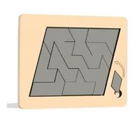 TWTCZOZ Children Puzzle Wooden Brain Teaser Set With Geometric Shape Board Multiple Challenges With Squares Triangles Rhombuses Safe Rounded Edges suitable, Quadrilateral