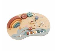 TWTCZOZ Children Sensory Board Learning Board Wooden Busy Activity Panel Toddler Sensory Toy Fine Motor Function for Engaging Play Suitable for Preschoolers Fun 39.5x28.5x5.5cm