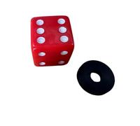 TWTCZOZ Drum Cymbal Stand Topper Dice Cap Cymbal Washer Threaded Insert Universal Fit for standard posts with buffer suitable for drummers percussionists live events, Red, 25MM Small