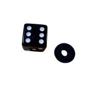 TWTCZOZ Drum Cymbal Stand Topper Dice Cap Cymbal Washer Threaded Insert Universal Fit for standard posts with buffer suitable for drummers percussionists live events, Black, 25MM Small