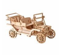 TWTCZOZ Educational Assembly Car Wooden Vehicle Puzzle Model Kit With Classic Design Layered Panels And Spoke Wheels For Hands On Building And suitable for kids beginners classroom desk shelf