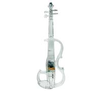 TWTCZOZ Electric Violin with Bow and Case Lightweight Illuminated Electric Violin with Open-Frame Body Impact-Resistant, Green