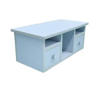 TWTCZOZ Elegant Wooden Coffee Table Set for Dollhouses, Light Blue