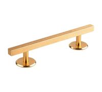 TWTCZOZ Fingerboards Rail Aluminum Alloy Metal Deck Ramp Solid Construction Training Accessories for Creative Fingertips Movement Sui, Square Gold