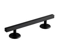 TWTCZOZ Fingerboards Rail Aluminum Alloy Metal Deck Ramp Solid Construction Training Accessories for Creative Fingertips Movement Sui, Square Black