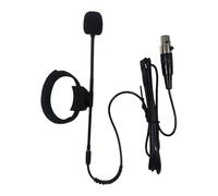 TWTCZOZ Flute Clip on Instrument Condenser Mic Harmonica Hulusi Adjustable Windproof Dustproof Cord Suitable for Band Stage Performance Studio Reco, 3 Pin