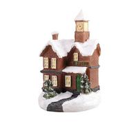 TWTCZOZ Holiday Decorative House Lighted Miniature Cottage Tabletop Ornament Snowy Hamlet With Warm Light And Snow Accents Suitable for holiday display mantel, size to 6, style to 6