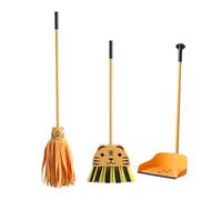 TWTCZOZ Kids Cleaning Set with Mini Broom And Dustpan for Home Use, 3Pcs