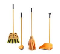 TWTCZOZ Kids Cleaning Set with Mini Broom And Dustpan for Home Use, 4Pcs