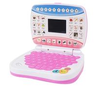 TWTCZOZ Kids Laptop Toy Electronic Interactive Notebook Computer Early Study Learning Pad Child Simulation Made From Pp Suitable for Birthday Gift Home Family, Pink