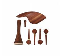 TWTCZOZ Kit Violin Replacement Tailpiece Pegs Chinrest End Button Set With Solid Rosewood Craft Presentation And Reliable Setup Suitable for new builds refurbishing studio practice