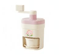 TWTCZOZ Manual Ice hand-cranked ice shaved ice maker snow cone device with stainless steel cutting parts sturdy kitchen tool suitable for vendors family street stalls, Pink