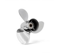 TWTCZOZ Marine Engine Propeller Boat Propeller Outboard Propeller Stainless Outboard Motor Replacement Polished Housing With Balanced Blade Design suitable, 13 Inch