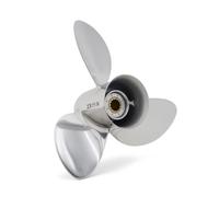 TWTCZOZ Marine Engine Propeller Boat Propeller Outboard Propeller Stainless Outboard Motor Replacement Polished Housing With Balanced Blade Design suitable, 14 Inch