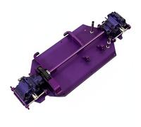 TWTCZOZ Model RC Car Chassis Kit Metal Frame Assembly Differential Drivetrain Control Arm Upgrade Precision CNC Aluminum Alloy Build suitable for RC meets desert runs paths, Purple