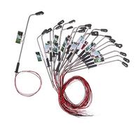 TWTCZOZ N Scale Miniature Railway Model Street Lamp LED Lighting Garden Landscape Decoration Suitable for Model Decor Gift Landscaping Law, 90mm