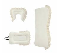 TWTCZOZ Pad Pet Carriage Insert Seat Pad Ruffled Polyester Cozy Four Season Use suitable for daily outings travel walks park visits, Ice Bean Three-Piece Set, Medium
