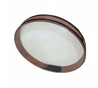 TWTCZOZ Percussion Drum Rain Stick Drum Bead Drum With Birch Veneer Frame and Bead Chamber for Sparkling Suitable for Classroom Practice Stage Performance, 16 Inch Beechwood With Silver Black Beads