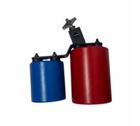 TWTCZOZ Percussion Musical Device Double Drum Unit Mounted Drum Set Twin Drum Percussion Instrument With Linked Drum Bodies Zinc Alloy Support suitable for, Red, Blue