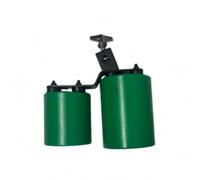 TWTCZOZ Percussion Musical Device Double Drum Unit Mounted Drum Set Twin Drum Percussion Instrument With Linked Drum Bodies Zinc Alloy Support suitable for, Green