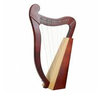 TWTCZOZ Portable String Instrument Kit Traditional Harp Spruce Wood Strings With Tuning Wrench And Guide Suitable for beginners hobbyists rehearsal music, 19-String Spruce Coffee Color, 63cm X 39cm