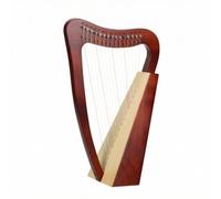 TWTCZOZ Portable String Instrument Kit Traditional Harp Spruce Wood Strings With Tuning Wrench And Guide Suitable for beginners hobbyists rehearsal music, 15-String Spruce Coffee Color, 56cm X 37cm