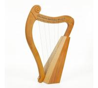 TWTCZOZ Portable String Instrument Kit Traditional Harp Spruce Wood Strings With Tuning Wrench And Guide Suitable for beginners hobbyists rehearsal music, 19-String Spruce Natural Wood, 63cm X 39cm