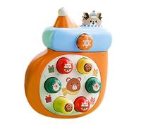 TWTCZOZ Push Button Toy Fast Push Game Memory Game Interactive Educational Toy Sturdy Material Suitable for Parent Child Interaction Puzzle Kids Children, Orange