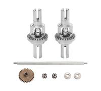 TWTCZOZ RC Car Differential Gear Metal Part Assembly Shaft Center CNC Accessory for Remote Controlled Models Wltoys Suitable for The P, silver