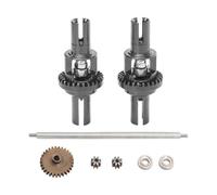 TWTCZOZ RC Car Differential Gear Metal Part Assembly Shaft Center CNC Accessory for Remote Controlled Models Wltoys Suitable for The P, gray