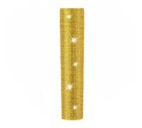 TWTCZOZ Rhinestone Sleeve Flannel Liner Decorative Mic Accessory Glittering Handmade Lining Adaptable Suitable for Hosts Performance Show Photos, Gold