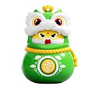 TWTCZOZ Swinging Toy Doll with Interchangeable Sichuan Opera Dancing Lion, PP Material, Suitable for Gifts, Decorations, Green