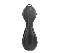 TWTCZOZ Tube Case with Wheels Preserving Tube Hard Case Portable Traditional Stringed Instrument Bag for Artists, Gigs, Black Gray Brushed