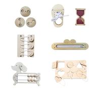 TWTCZOZ Wooden Busy Board Teaching Prop DIY Material Matching Board