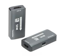 Twtuezsy 4K Extender Twin Compact Pair Units Over CAT6 RJ45 50 M TX RX | 4K Extender provides a no-setup, out-of-the-box pair of TX/RX units, 50 m over CAT6, reliable HDTV link. Stable link.