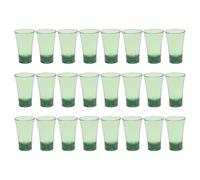 Twtuezsy Polystyrene Shot Glasses, 30 ml, Ombre Green Gradient, 24 Count | Crystal clear PS keeps drinks visible; 30 ml capacity and food-safe polystyrene safe servings at events and festivals.