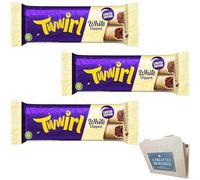 Twwirl White Dipped Chocolate Bar for limited-Edition 43g Pack of (3 Bars)