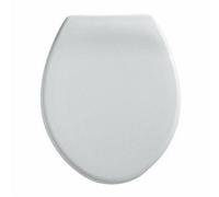 Twyford Bathrooms Twyford Option Oval White Acrylic Toilet Seat Plastic Bottom Fix Hinges Wc