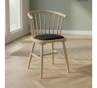 Twyford Dining Chair - Set of 2 - Dark Grey Curved