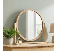 Twyford Dressing Mirror - Round - Oak