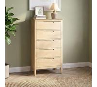 Twyford Narrow Chest - 5 Drawer - Oak
