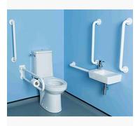 Twyford Super Pack Floor Standing Doc M Rimless Toilet Pan White (Pan Only)
