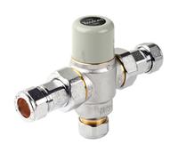 Twyford Thermostatic Mixing Valve 15mm Bathroom Chrome Finish